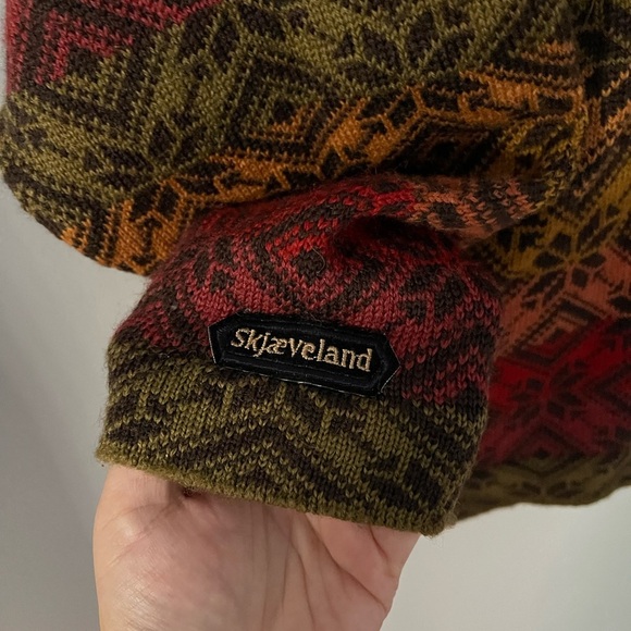 Skjaeveland of Norway fairisle button up sweater M - Picture 5 of 7